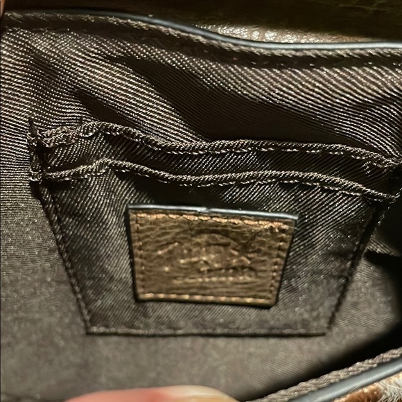 Tony Lama Brown and White Cowhide Western Clutch - Picture 4 of 4